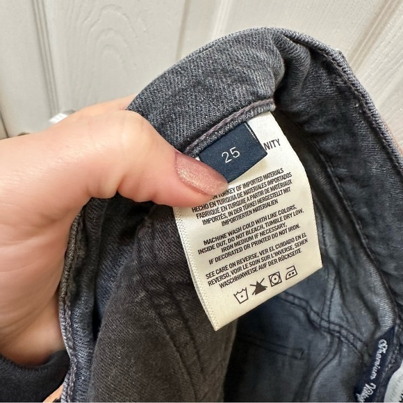 Citizens of humanity, Skyla, high rise straight leg, jeans, black gray 25 COH - Picture 4 of 10